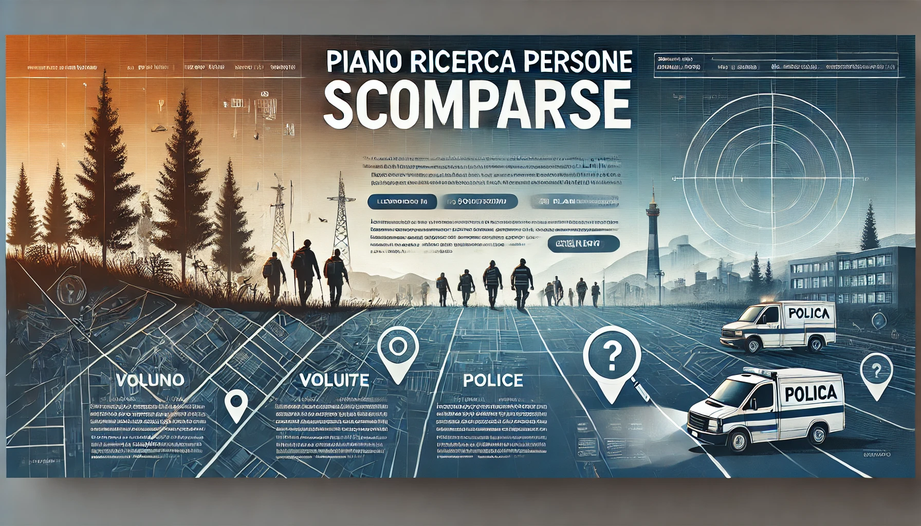 PIANO RICERCA PERSONE SCOMPARSE